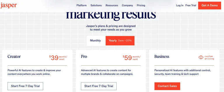 Jasper AI Pricing Plans 2025– Which Plan Is Worth Buying?
