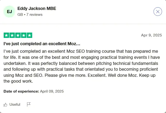 Moz reviews