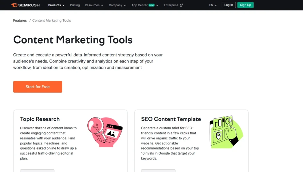 Semrush Content Marketing Tools 