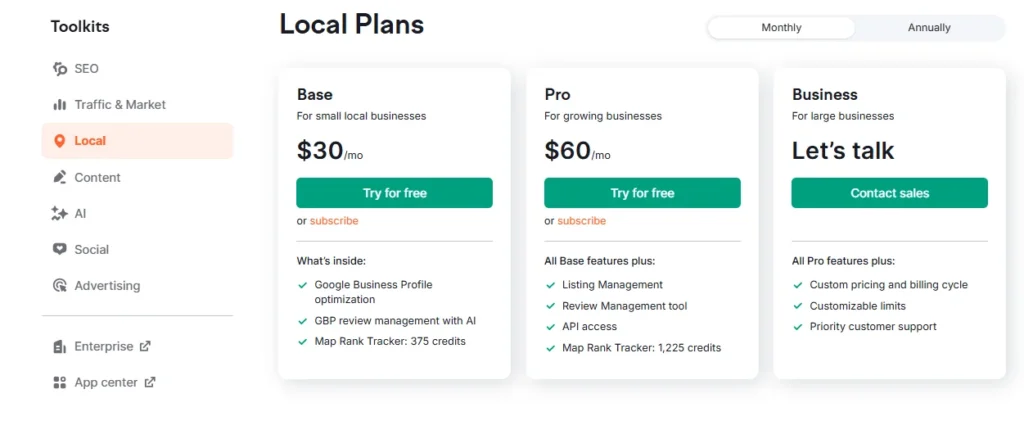 Semrush Local Toolkit 