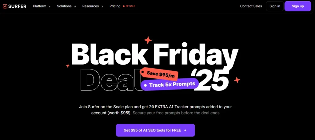 Surferseo Black friday 