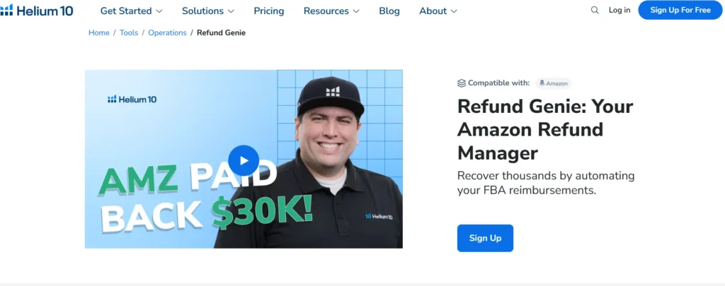 Helium 10 refund Management