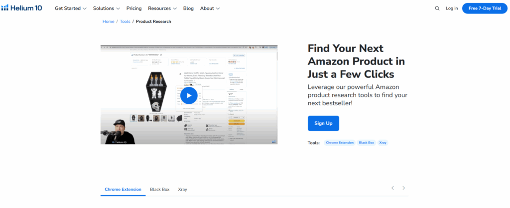 Helium 10 Product Research