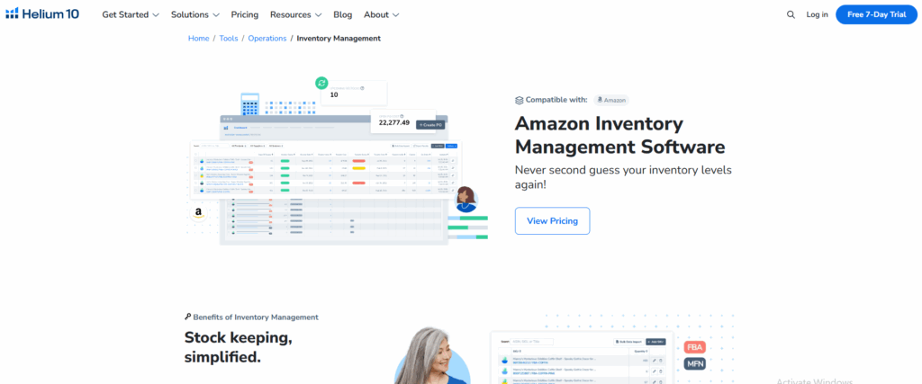 Helium 10 Inventory Management