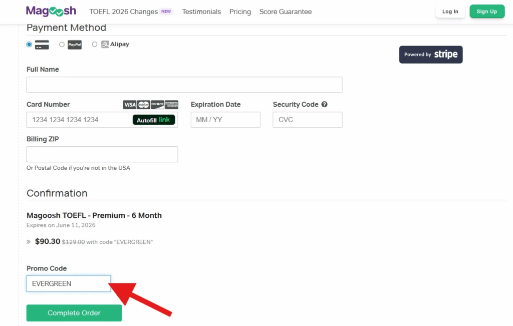 Magoosh Coupon Code Applied