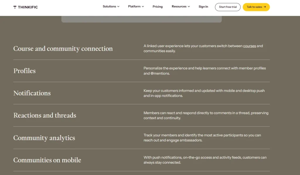 Thinkific Communities 