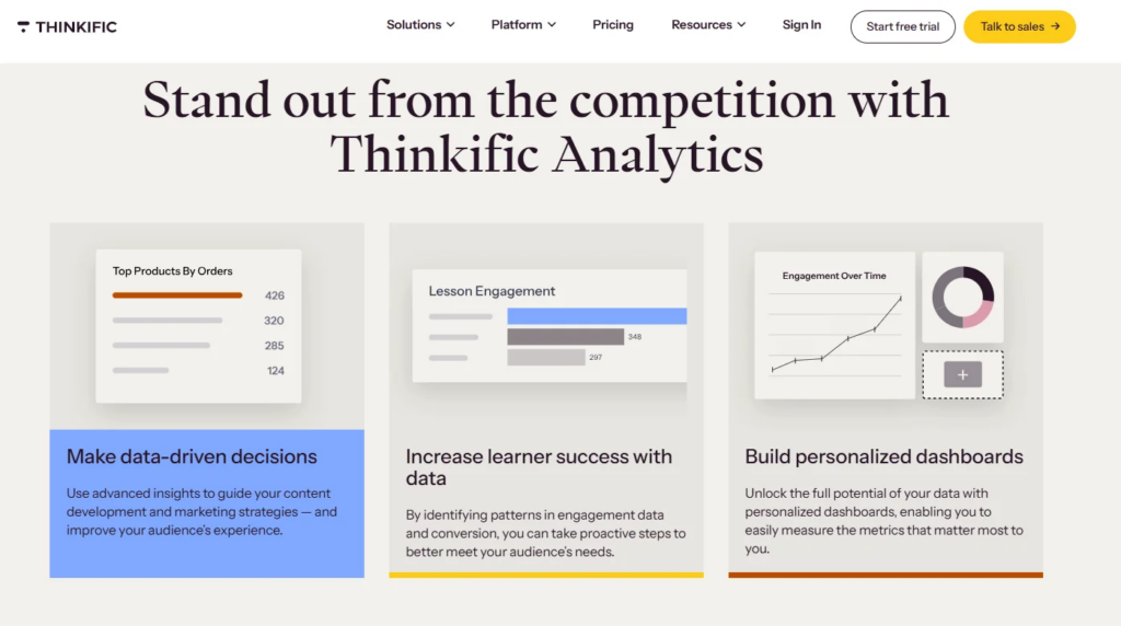 Analytics and reporting 
