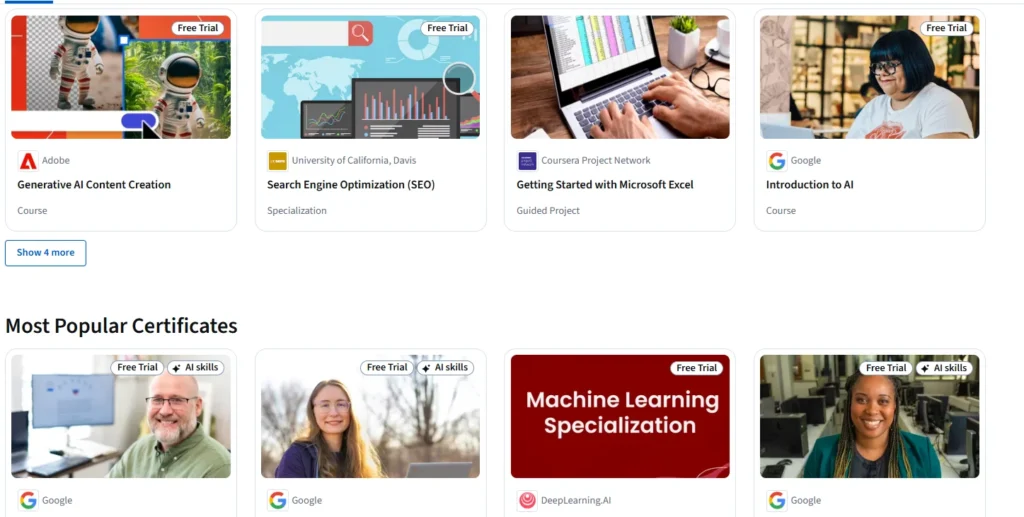 Coursera Individual Courses