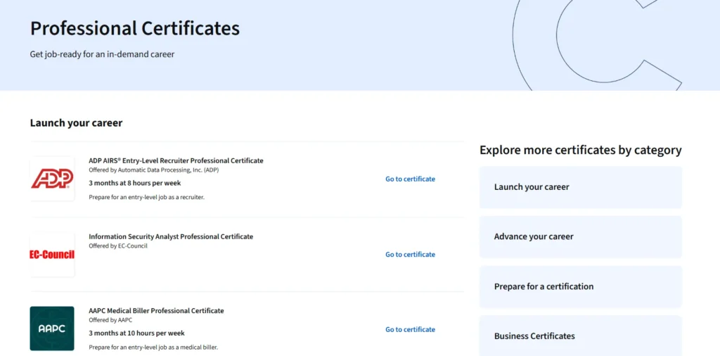 Coursera certification 