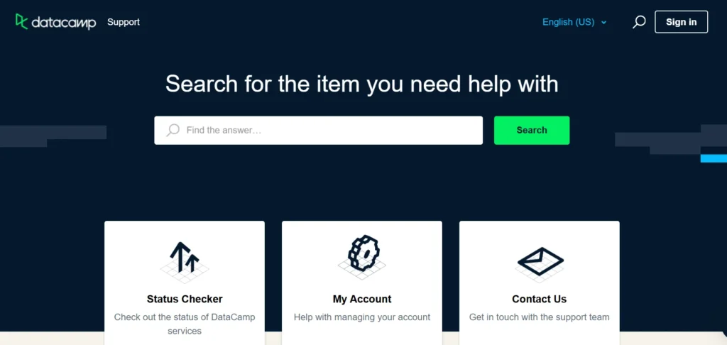 Datacamp Support 