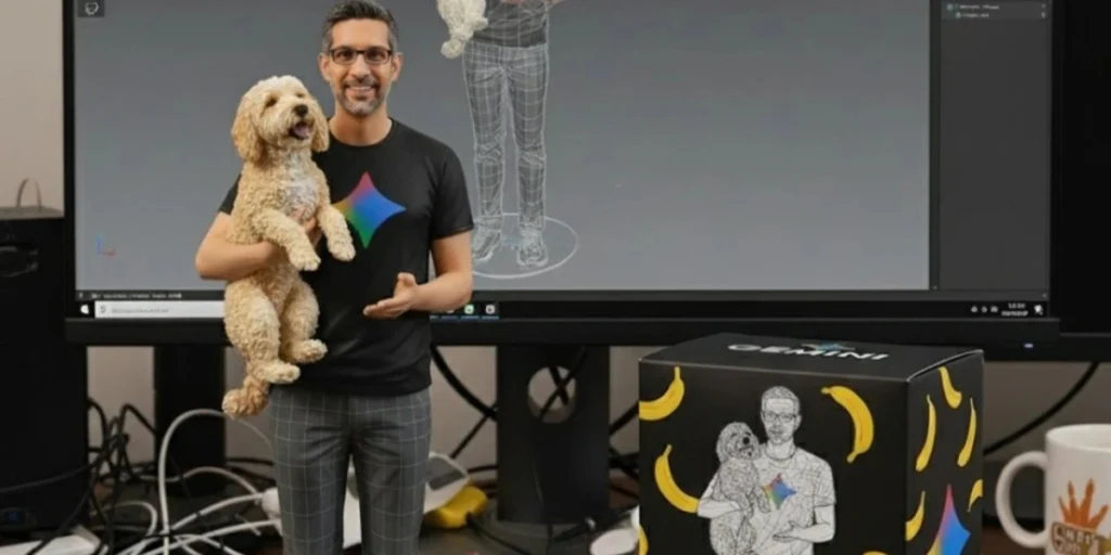 Sundar Pichai celebrates Nano Banan Trend milestone