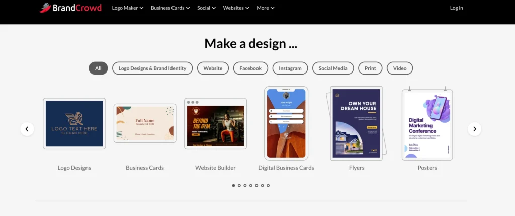 Key Features of BrandCrowd