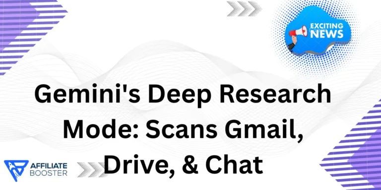 Gemini's Deep Research Mode: Scans Gmail, Drive, & Chat