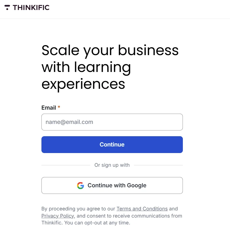 Thinkific Free Trial