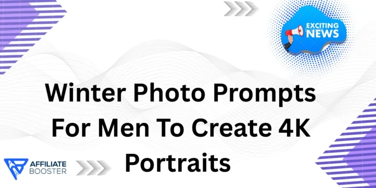 Winter Photo Prompts For Men To Create 4K Portraits