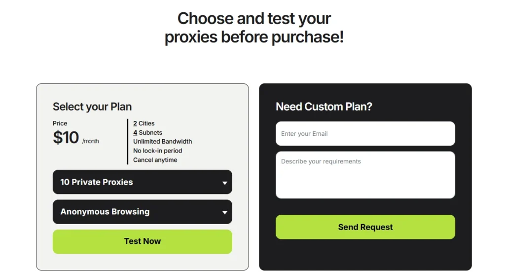 Instantproxies Pricing