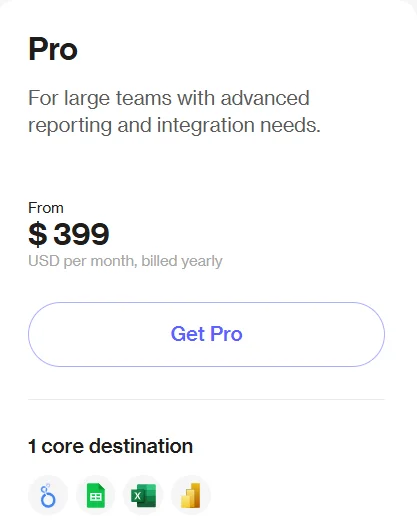 Supermetrics Pro Plan