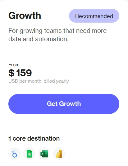 Supermetrics Growth Plan