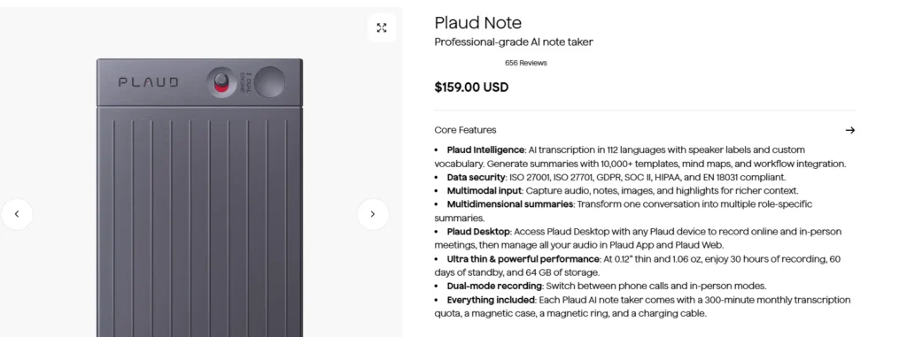 Plaud Note Pricing