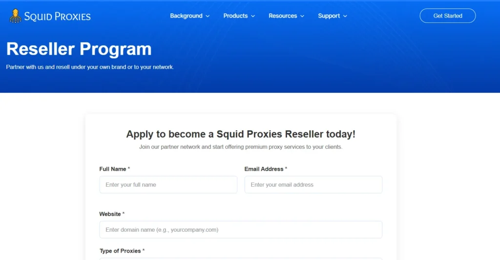Squidproxies Affiliate Program