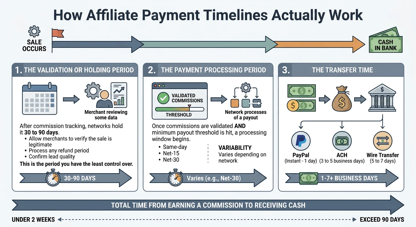 How Affiliate Payment Timelines Actually Work