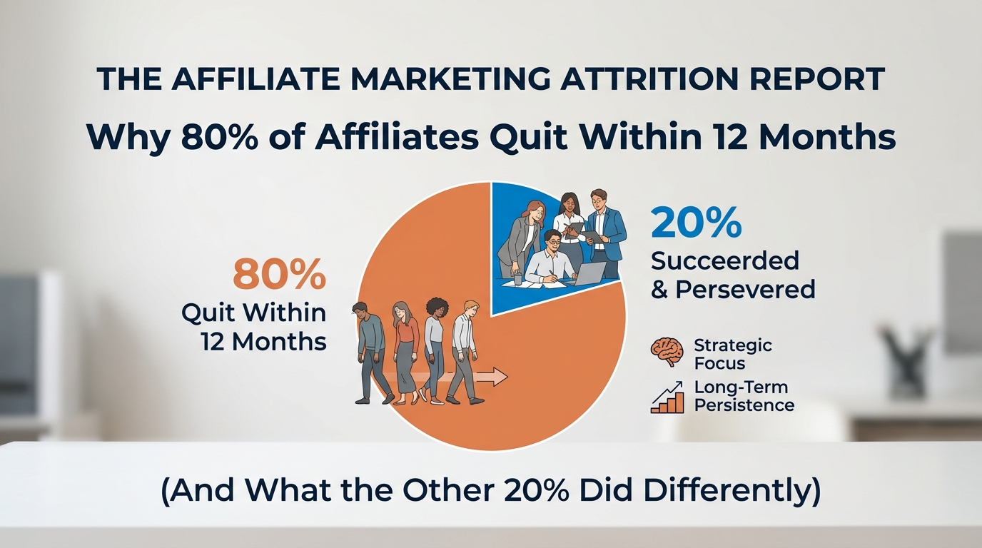 The Affiliate Marketing Attrition Report: Why 80% of Affiliates Quit Within 12 Months (And What the Other 20% Did Differently)