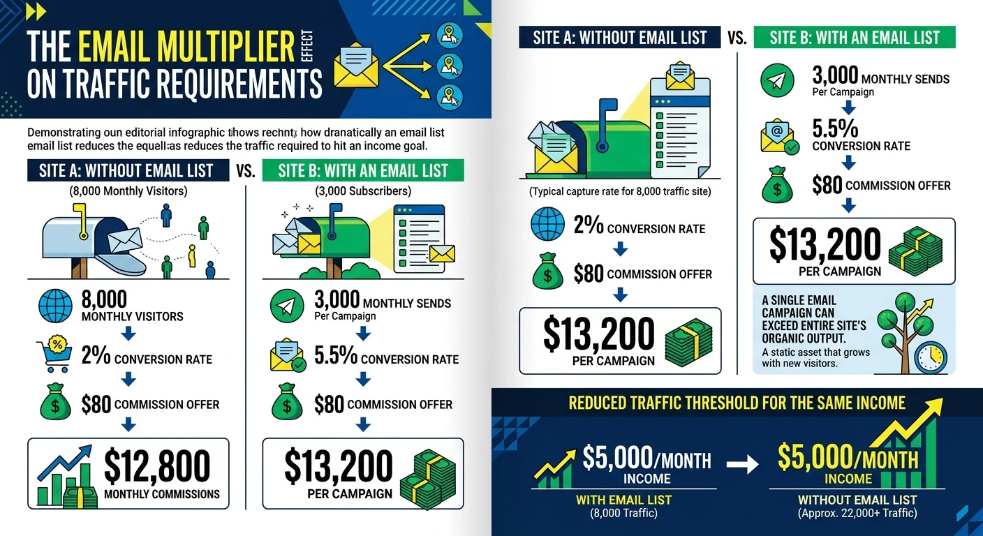 The Email Multiplier Effect on Traffic Requirements
