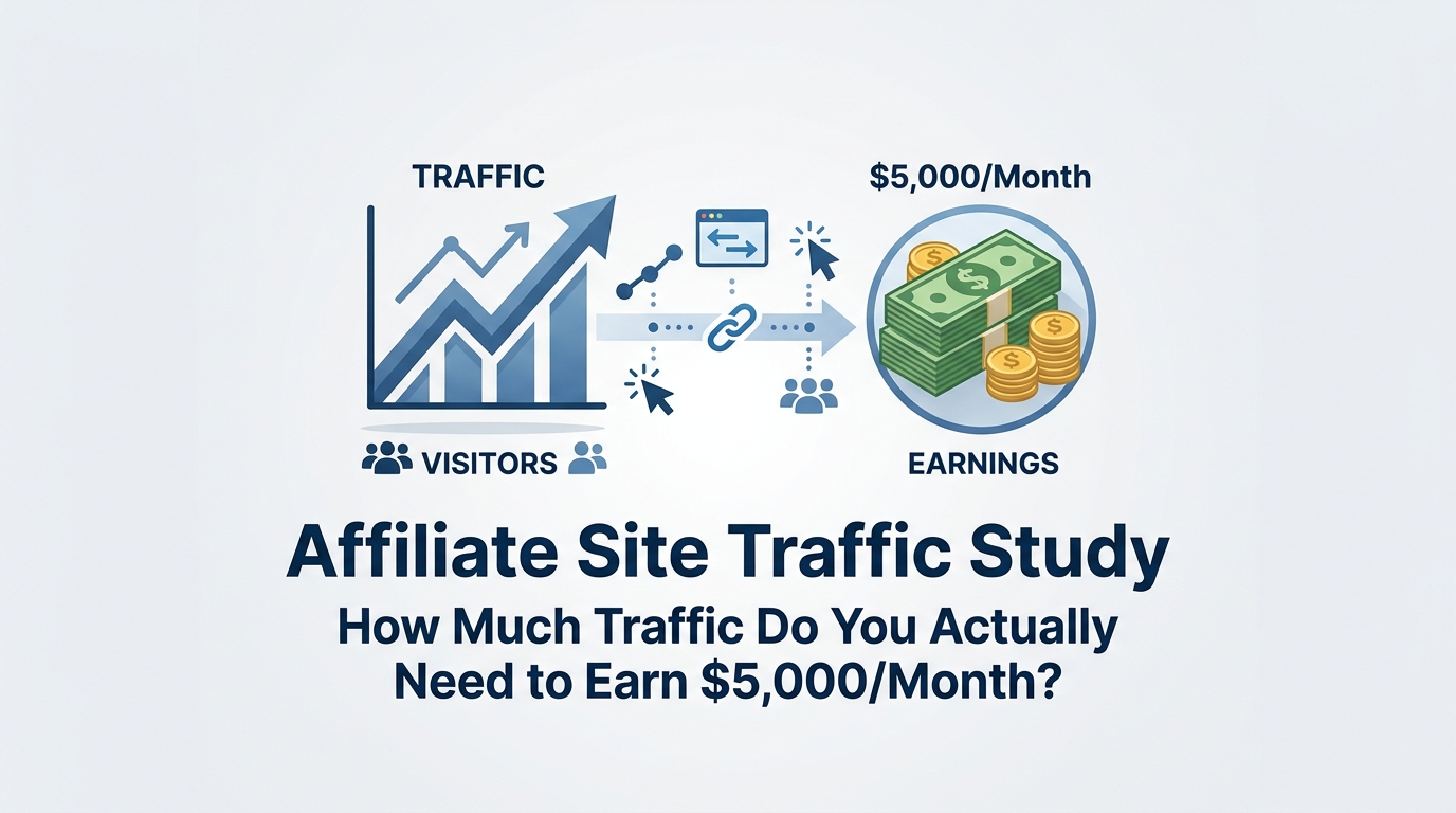 Affiliate Site Traffic Study: How Much Traffic Do You Actually Need to Earn $5,000/Month?