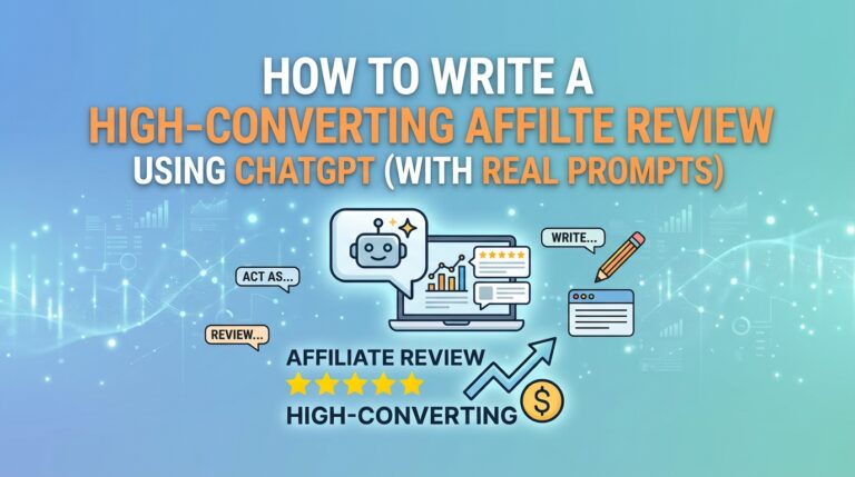 How to Write a High-Converting Affiliate Review Using ChatGPT (With Real Prompts)