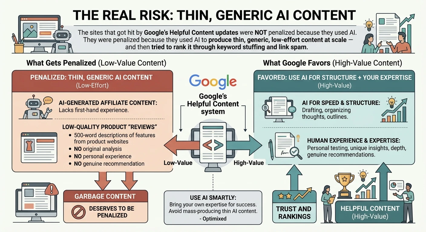 The Real Risk: Thin, Generic AI Content