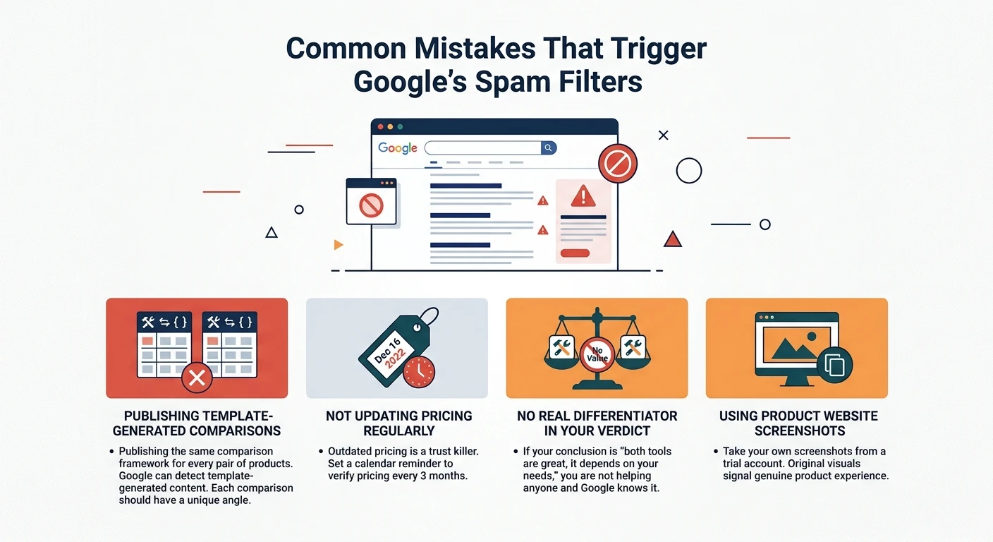 Common Mistakes That Trigger Google's Spam Filters