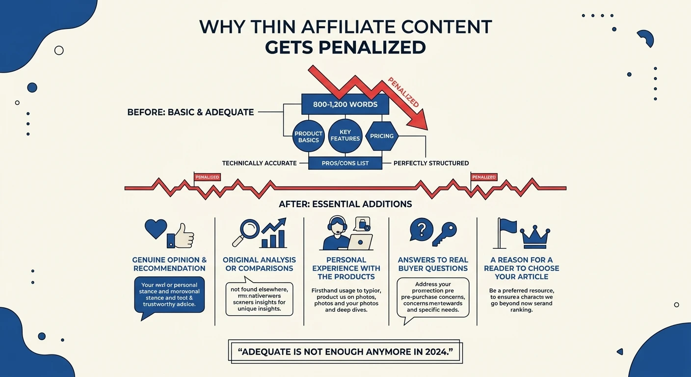 Why Thin Affiliate Content Gets Penalized