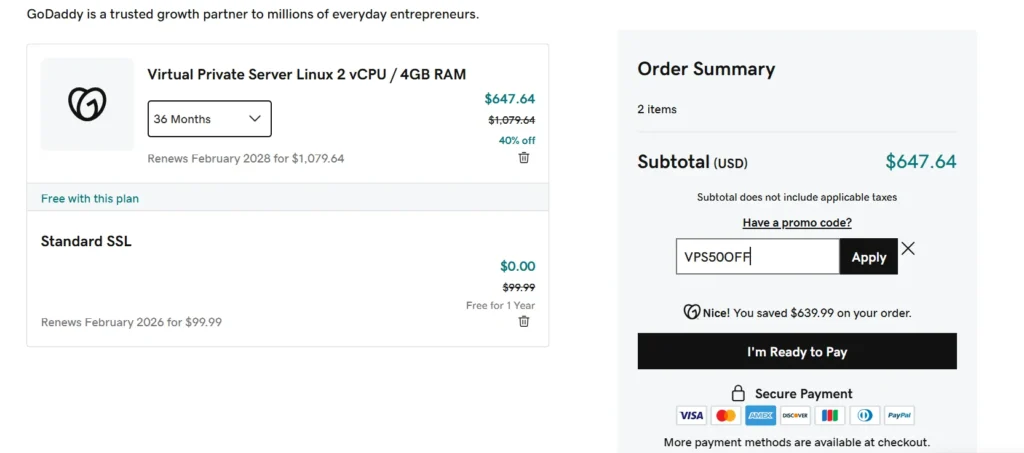 Godaddy Coupon Code