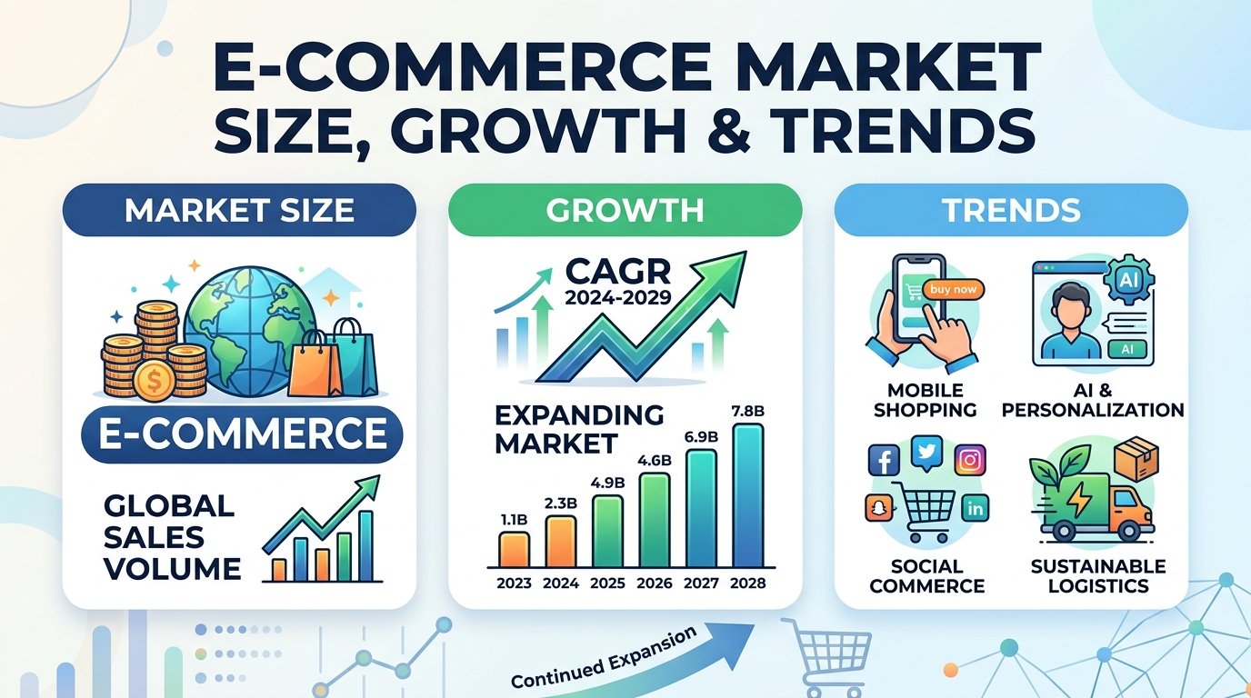 E-Commerce Market Size, Growth & Trends (2026–2035): The Complete Guide for Affiliate Marketers