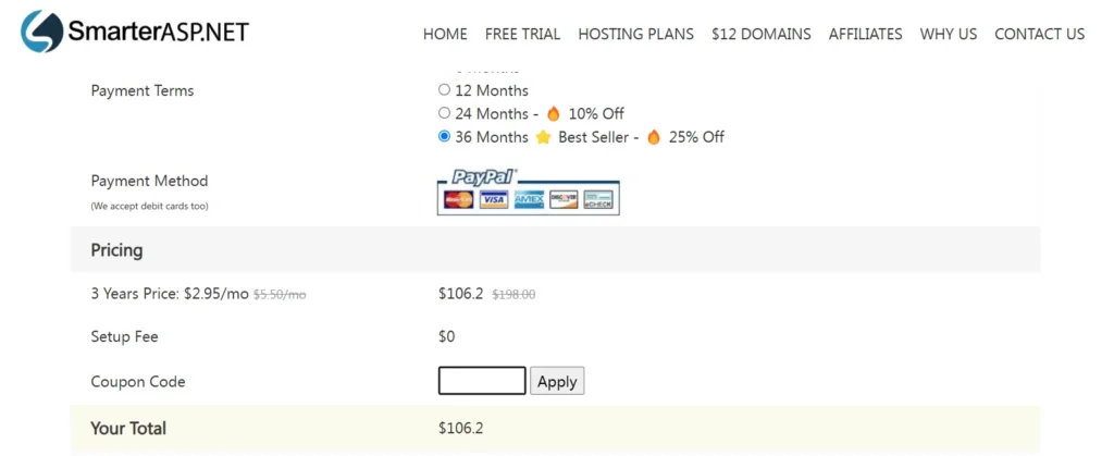 Smarterasp Coupons