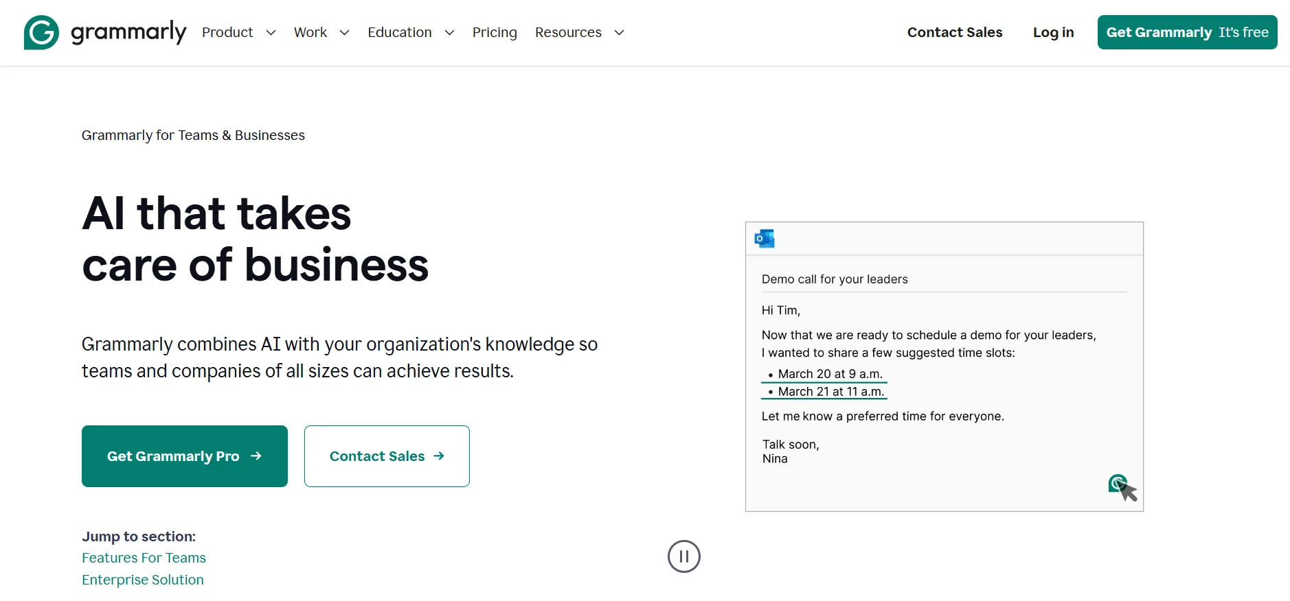 Grammarly Business