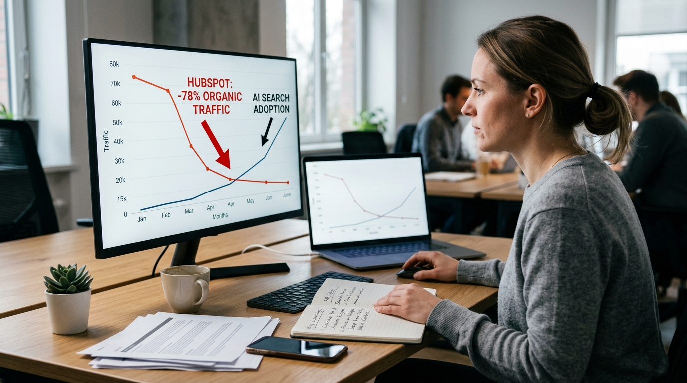 HubSpot Lost 70–80% of Organic Traffic to AI Search — And What Every Affiliate Publisher Can Learn From It