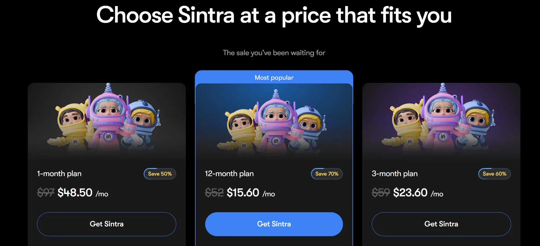Sintra AI Pricing