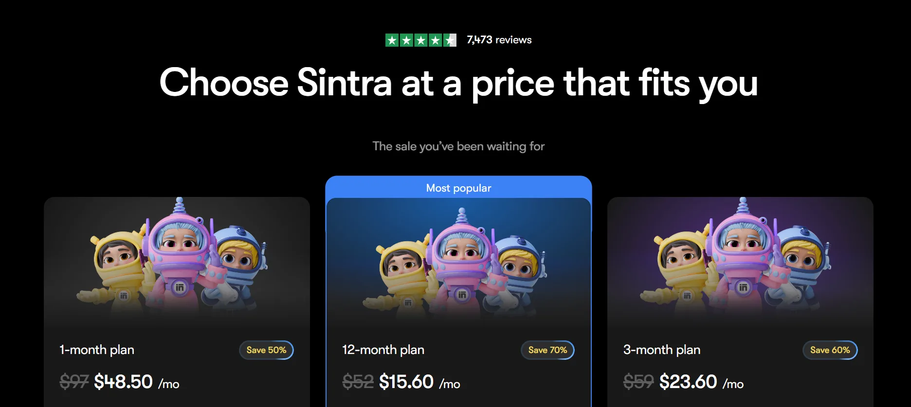 Sintra AI Pricing