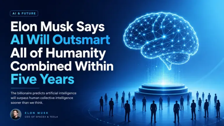 Elon Musk Says AI Will Outsmart All of Humanity Combined Within Five Years
