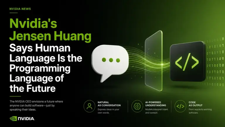 Nvidia's Jensen Huang Says Human Language Is the Programming Language of the Future