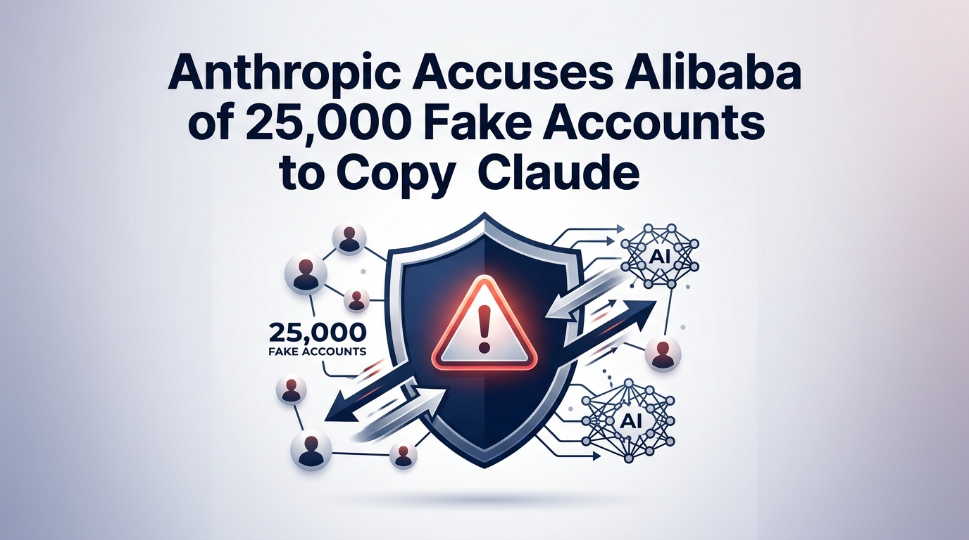 Anthropic Accuses Alibaba of 25,000 Fake Accounts to Copy Claude