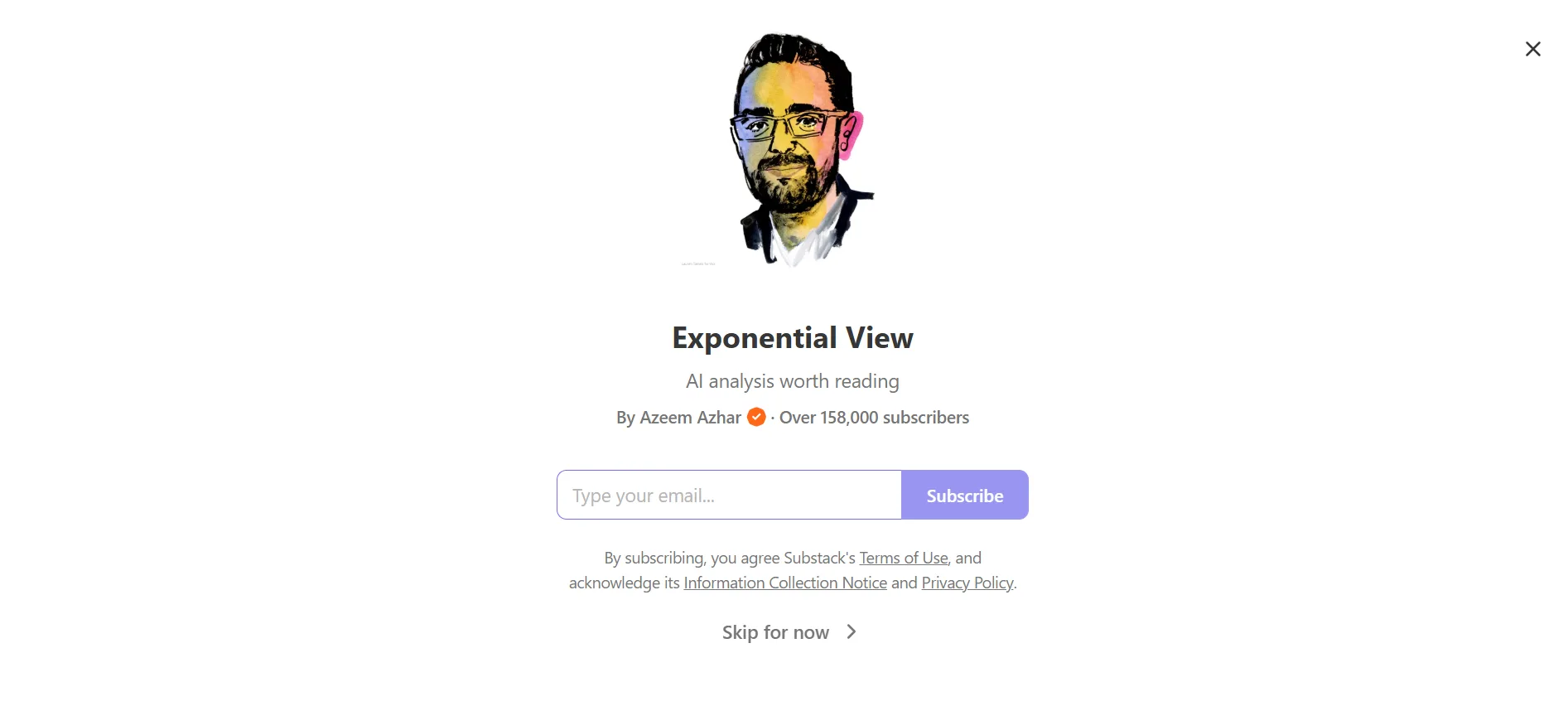 Exponential view