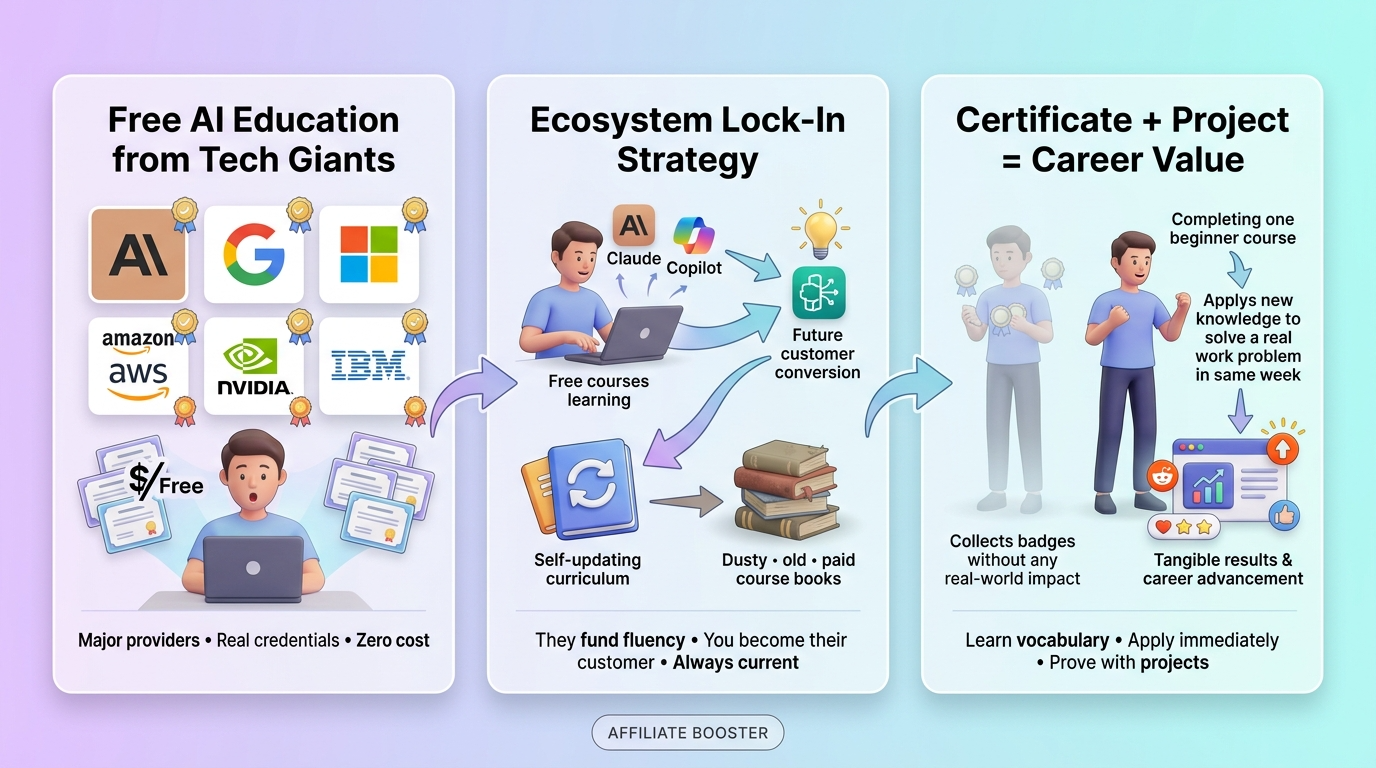 The Companies Building AI Are Now Giving Away the Training, and 2026 Is the Best Year to Take It
