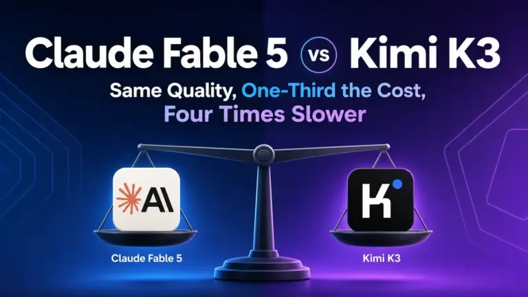 Claude Fable 5 vs. Kimi K3: Same Coding Results, One-Third the Cost — But Four Times Slower