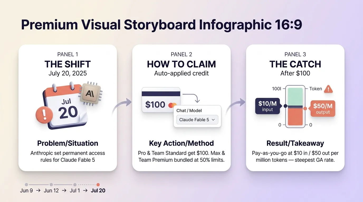How to Claim Your $100 Fable 5 Credit on Claude Pro