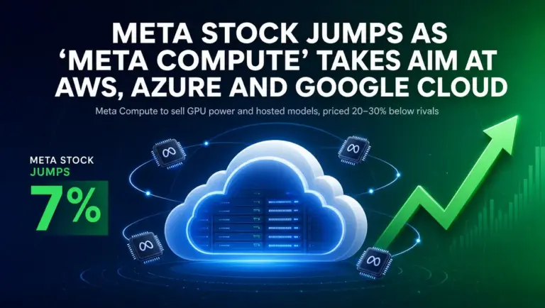 Meta Stock Jumps as "Meta Compute" Takes Aim at AWS, Azure and Google Cloud