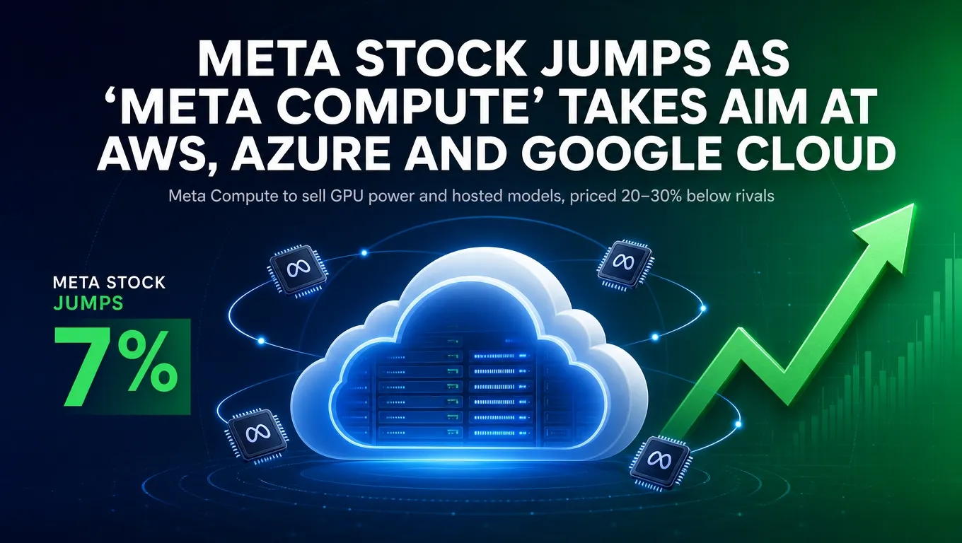 Meta Stock Jumps as "Meta Compute" Takes Aim at AWS, Azure and Google Cloud
