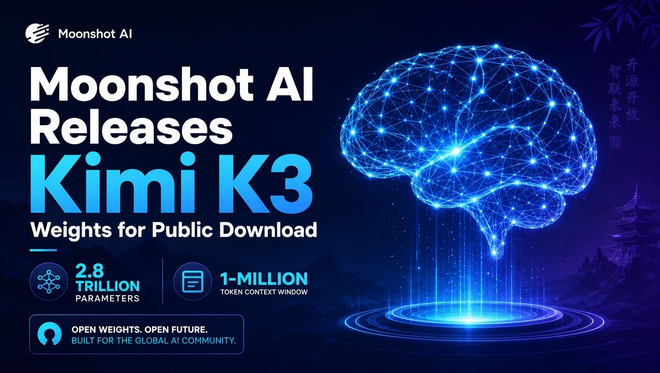 Moonshot AI Releases Kimi K3 Weights for Public Download