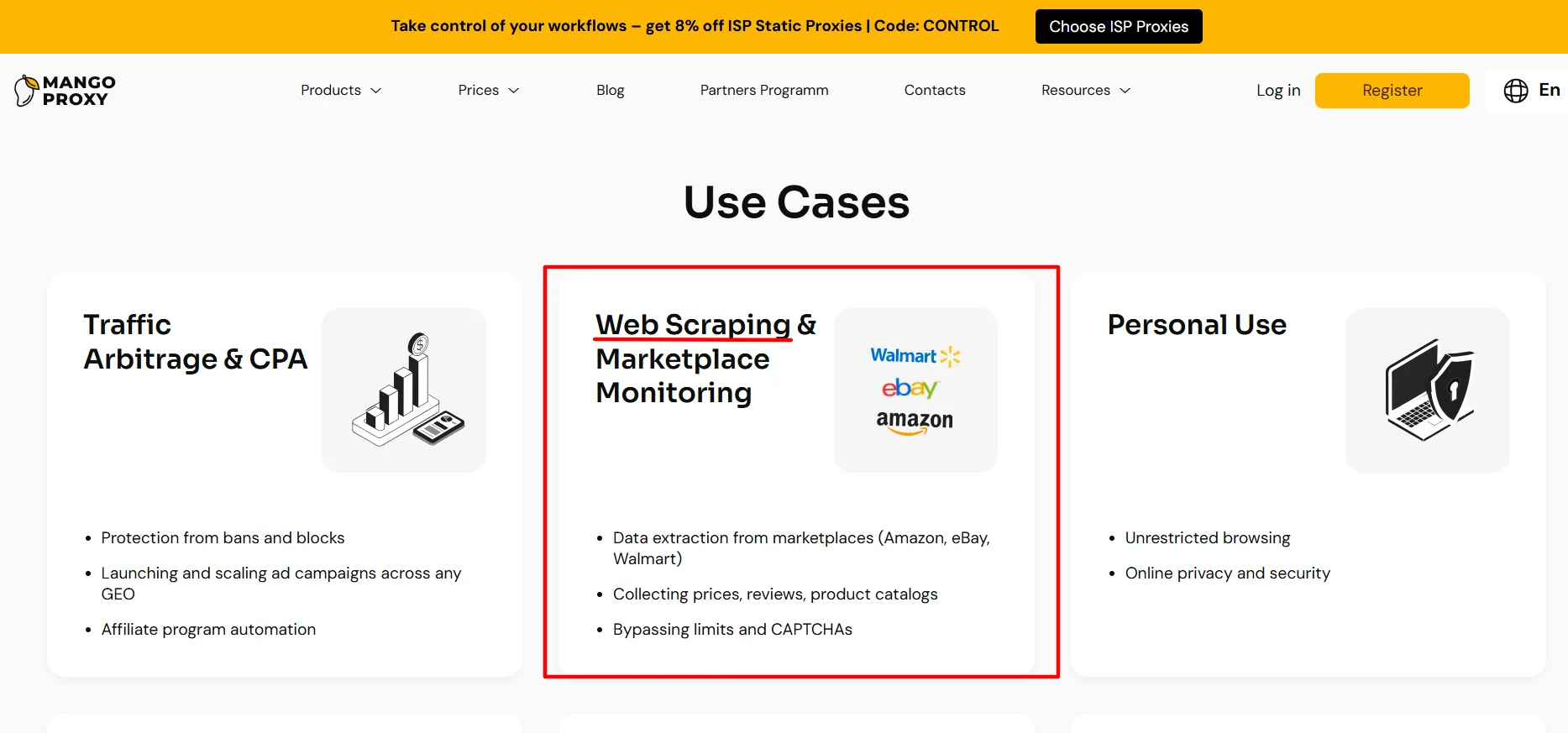 Web scraping and data collection: Mango Proxy